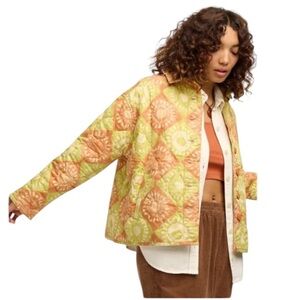 NWOT Lucy & Yak Sylvie Quilted Cotton Jacket Latika Print Size Large